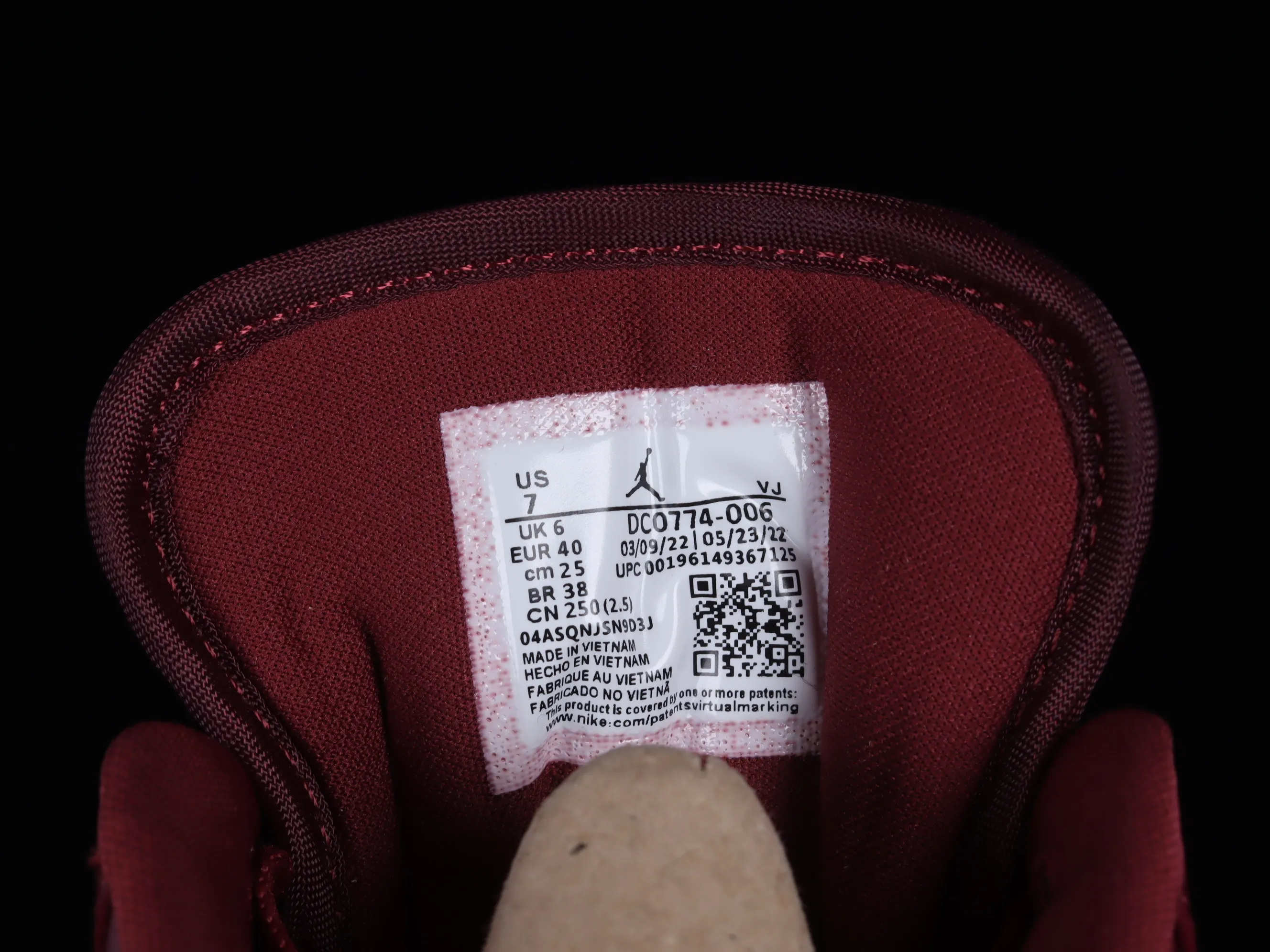 All categories Air Jordan Jordan series basketball shoes Air Jordan 1 Low Air Jordan 1 Low AJ1 Joe 1 burgundy black low-top basketball shoes DC0774-006